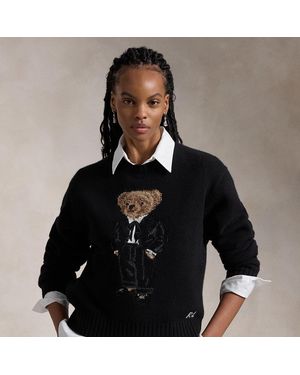 Polo Ralph Lauren Polo Bear Wool-Cashmere Jumper - Black