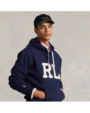 Polo Ralph Lauren "rl" Lightweight Fleece Hoodie - Blue