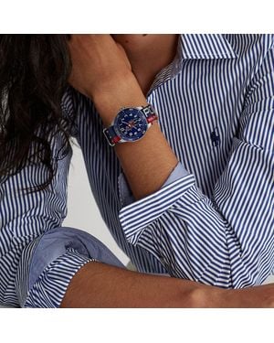 Polo Ralph Lauren Reloj Polo Player De Acero Azul De 42 Mm