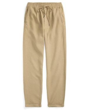 Polo Ralph Lauren Lateef Slim Tapered Fit Linen Trouser - Natural