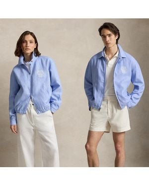 Polo Ralph Lauren Wimbledon Bayport Linen Jacket - Blue