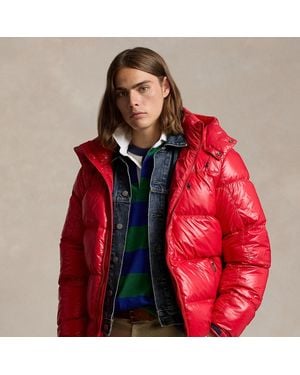 Polo Ralph Lauren The Gorham Glossed Down Jacket - Red