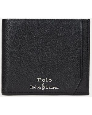 Ralph Lauren Pebbled Leather Wallet - Black