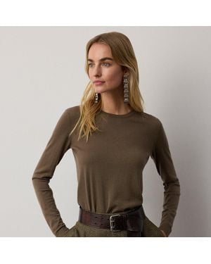 Ralph Lauren Cashmere Crewneck Sweater - Green