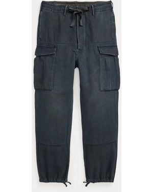 RRL Double-Faced Twill Cargo Trouser - Blue