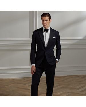Ralph Lauren Gregory Hand-Tailored Peak Tuxedo - Black