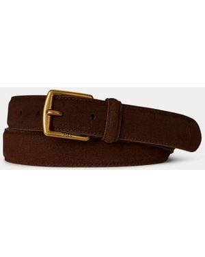 Ralph Lauren Suede Dress Belt - Brown