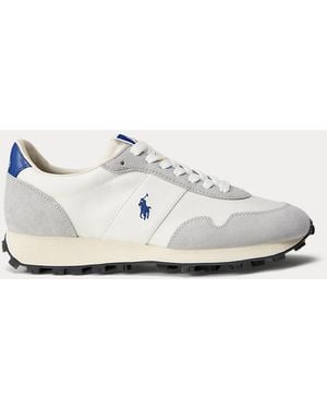 Ralph Lauren Sneaker PRL Trail 125 in camoscio e rete - Bianco