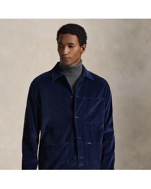 Polo Ralph Lauren Corduroy Utility Overshirt - Blue