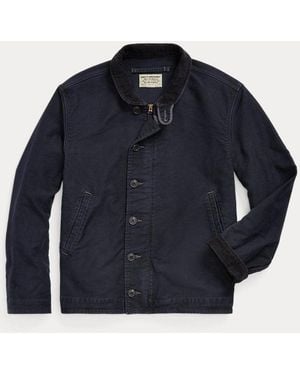 RRL Giacca da marinaio in cotone e velluto - Blu