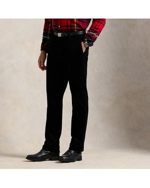 Ralph Lauren Ralph Lauren Stretch Straight Fit Corduroy Pant - Black