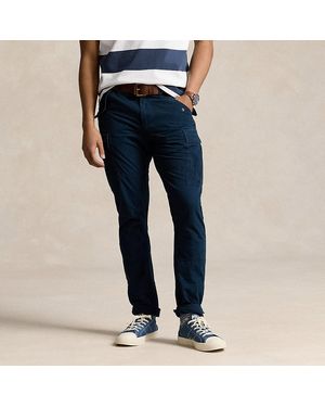 Ralph Lauren Slim Fit Canvas Cargo Trousers - Blue