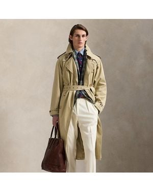 Ralph Lauren Lightweight Twill Trench Coat - Natural