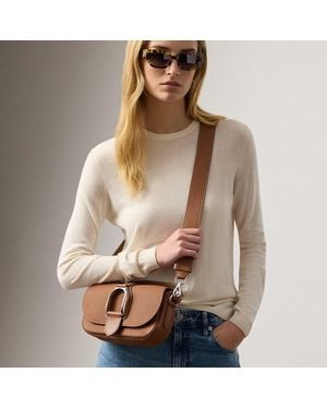 Ralph Lauren Ralph Lauren Welington Calfskin Shoulder Bag - Natural