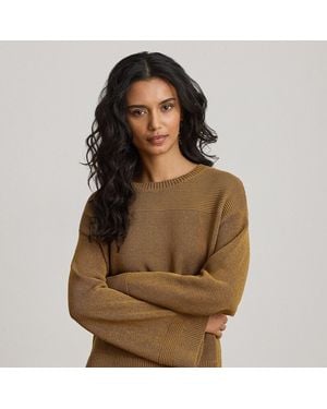 Ralph Lauren Cotton-Blend Crewneck Jumper - Brown