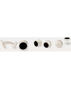 Ralph Lauren Onyx Cuff Link & Stud Set - Natural