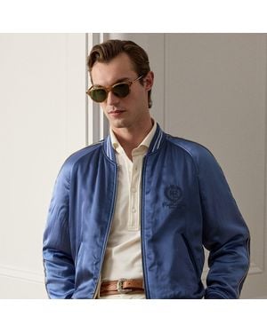 Ralph Lauren Damon Reversible Satin Jacket - Blue