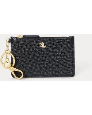 Ralph Lauren Leder-Kartenetui Mit Reißverschluss - Schwarz