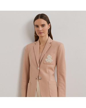 Ralph Lauren Blazer in jacquard con ricamo - Marrone