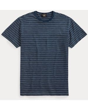 RRL Striped Jersey T-Shirt - Black