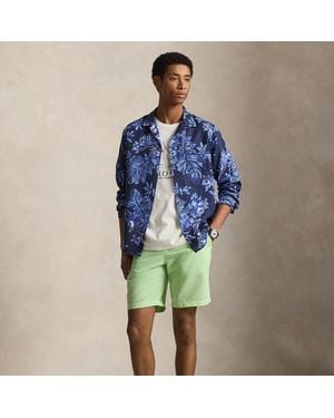 Polo Ralph Lauren 21.5 Cm Classic Fit Linen-Cotton Shorts - Blue