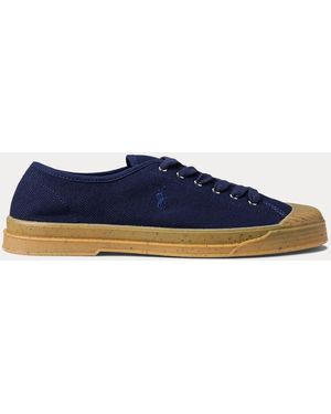Ralph Lauren Essence 100 Canvas Cap-Toe Trainers - Blue