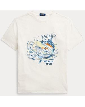 Polo Ralph Lauren Classic-Fit T-Shirt Aus Flammgarn-Jersey - Weiß
