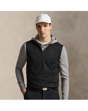 Ralph Lauren Stretch Jersey Quarter-Zip Gilet - Black