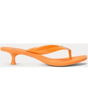 Polo Ralph Lauren Polo Play Kitten Heel Thong Sandal - Orange