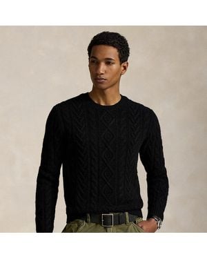 Polo Ralph Lauren Fischerpullover Aus Wolle Und Alpaka - Schwarz