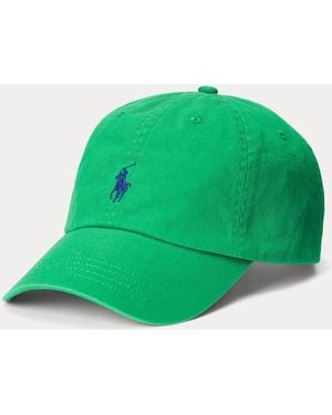 Polo Ralph Lauren The Iconic Cotton Chino Ball Cap - Green