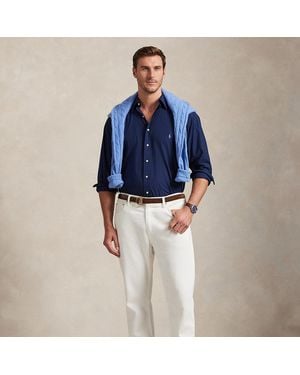 Ralph Lauren Taglie Plus - Camicia in popeline stretch - Blu