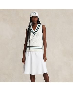 Polo Ralph Lauren Wimbledon Umpire A-Line Skirt - Natural