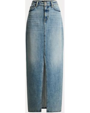 Ralph Lauren Denim Maxi Skirt - Blue
