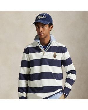 Polo Ralph Lauren Classic Fit Polo Bear Rugby Shirt - Blue