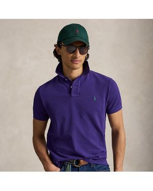 Polo Ralph Lauren The Iconic Custom Slim Fit Mesh Polo - Purple