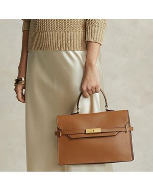 Polo Ralph Lauren Bauletto Polo ID in pelle - Marrone