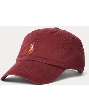 Polo Ralph Lauren Stretch-Cotton Twill Ball Cap - Red
