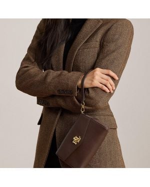 Ralph Lauren Nappa Leather Tanner Crossbody Wallet - Brown