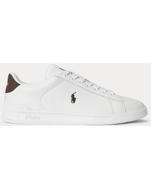 Polo Ralph Lauren Leder-Sneaker Heritage Court Ii - Weiß