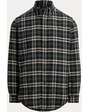 Polo Ralph Lauren Custom Fit Plaid Performance Shirt - Black