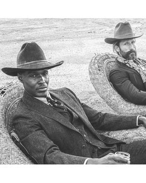 RRL Denim Western Jacket - Grey