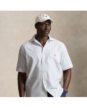 Polo Ralph Lauren Striped Oxford Camp Shirt - White