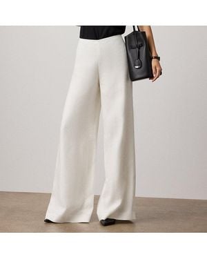 Ralph Lauren Pantaloni Daria a gamba larga in lino - Bianco
