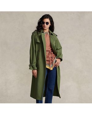 Polo Ralph Lauren Poplin Trench Coat - Green