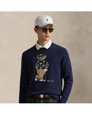 Ralph Lauren Relaxed Fit Polo Bear Sweatshirt - Blue