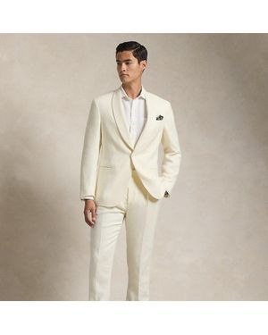 Ralph Lauren Polo Tailored Silk-linen Hopsack Suit - Natural