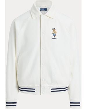 Polo Ralph Lauren Giacca Bayport Polo Bear Vintage-Fit - Bianco
