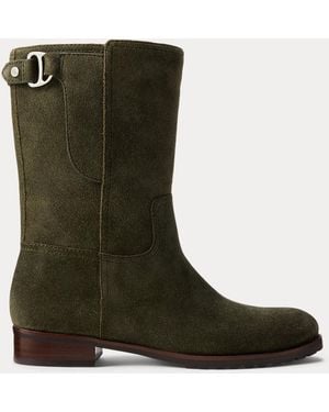 Ralph Lauren Tasha Suede Boot - Green