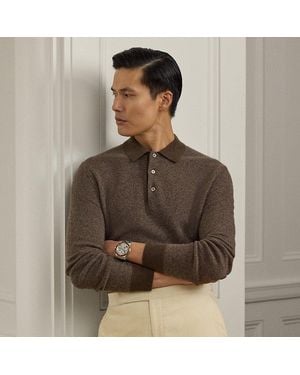Ralph Lauren Kaschmirpullover Mit Pfauenaugenmuster - Braun